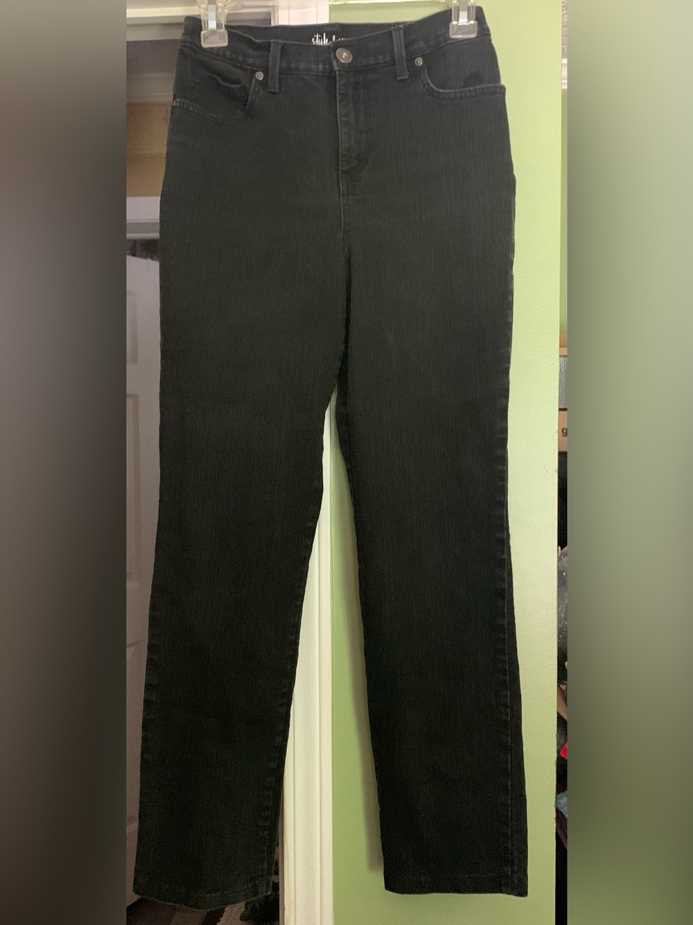 Style & Co. Straight Leg Jeans in Black